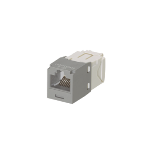 conector jack rj45 estilo tg, mini com, categoría 6, de 8 posiciones y 8 cables, color gris