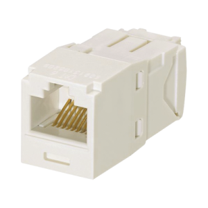 conector jack rj45 estilo tg, mini com, categoría 6, de 8 posiciones y 8 cables, color blanco mate