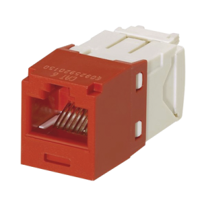 conector jack rj45 estilo tg, mini com, categoría 6, de 8 posiciones y 8 cables, color rojo
