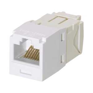 conector jack rj45 estilo tg, mini com, categoría 6, de 8 posiciones y 8 cables, color blanco