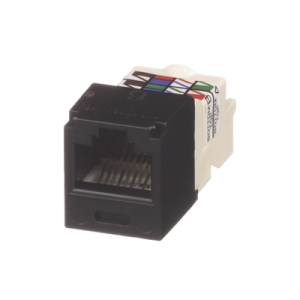 conector jack rj45 estilo tp, mini com, categoría 6, de 8 posiciones y 8 cables, color negro