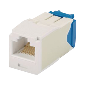 conector jack rj45 estilo tg, mini com, categoría 6a, de 8 posiciones y 8 cables, color marfil