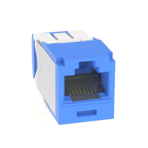 conector jack rj45 estilo tg, mini com, categoría 6a, con gel resistente a la corrosión, de 8 posiciones y 8 cables, color azul