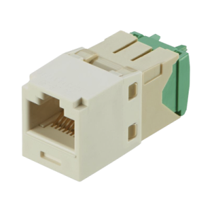 conector jack rj45 estilo tg, mini com, categoría 6, de 8 posiciones y 8 cables de calibre 28/30 awg, color blanco