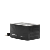 regulador de voltaje de 1500va/750w, entrada nema 5 15p, con 8 salidas nema 5 15r y supresión de picos a 245 joules