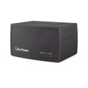 regulador de voltaje de 1500va/750w, entrada nema 5 15p, con 8 salidas nema 5 15r y supresión de picos a 245 joules