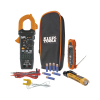kit de prueba eléctrica hvac para aire acondicionado, calefacción, minisplits, etc. medición de voltaje ca/cc, resistencia, frecuencia, capacitancia, diodos, temperatura, ciclo, micro amperios cc.