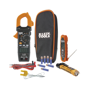 kit de prueba eléctrica hvac para aire acondicionado, calefacción, minisplits, etc. medición de voltaje ca/cc, resistencia, frecuencia, capacitancia, diodos, temperatura, ciclo, micro amperios cc.