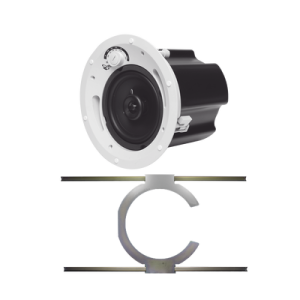 kit de bocina de techo truaudio de 6.5in cl70v6ul con soporte de acero rígido para techos suspendidos