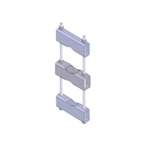 herraje sencillo de montaje para antena o mástil con diámetros de 5 pulg. (8.89 14.13 cm.).