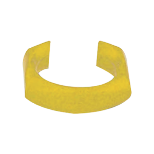 clip de identificación para patch cord siemon, color amarillo, bolsa con 25 piezas