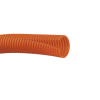 tubo corrugado abierto para protección de cables, 1in (25.4 mm) de diámetro, 30.5 m de largo, color naranja