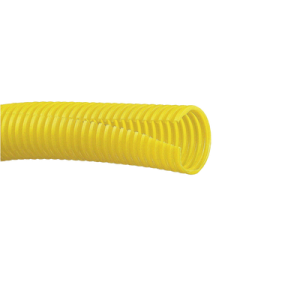 tubo corrugado abierto para protección de cables, 1.50in (38.1 mm) de diámetro, 152.4 m de largo, color amarillo