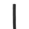 tubo corrugado abierto para protección de cables, .25in (6.4 mm) de diámetro, 30.5 m de largo, color negro