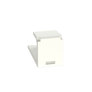 módulo de tapa ciega (inserto ciego), mini com, color blanco mate, 1 pieza