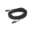 cable xlr | 3 polos | conector hembra macho | serie m | carcasa negra | contactos dorados | ideal para microfonía | longitud 10m