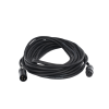 cable xlr | 3 polos | conector hembra macho | serie m | carcasa negra | contactos dorados | ideal para microfonía | longitud 10m