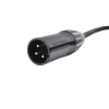 cable xlr | 3 polos | conector hembra macho | serie m | carcasa negra | contactos dorados | ideal para microfonía | longitud 10m