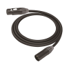 cable xlr | 3 polos | conector hembra macho | serie m | carcasa negra | contactos dorados | ideal para microfonía | longitud 10m