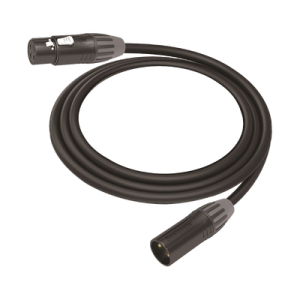 cable xlr | 3 polos | conector hembra macho | serie m | carcasa negra | contactos dorados | ideal para microfonía | longitud 5m