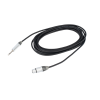 cable de audio | xlr 3 polos hembra a plug 1/4 in mono | conector seetronic serie m scmf3 mp2x | longitud 3m