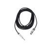 cable de audio | xlr 3 polos hembra a plug 1/4 in mono | conector seetronic serie m scmf3 mp2x | longitud 3m
