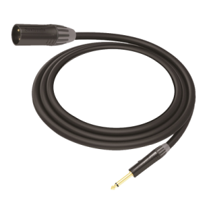 cable de audio | xlr 3 polos macho a plug 1/4 in mono | conector seetronic serie m scmf3 mp2x | longitud 3m