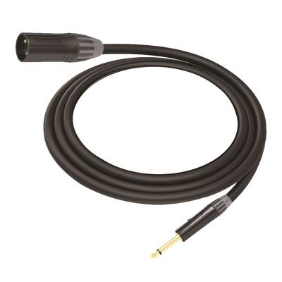 cable de audio | xlr 3 polos macho a plug 1/4 in mono | conector seetronic serie m scmf3 mp2x | longitud 5m cable de audio | xlr 3 polos macho a plug 1/4 in mono | conector seetronic serie m scmf3 mp2x | longitud 5m