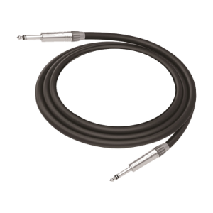 cable de audio | plug 1/4 in a plug 1/4 in stereo | carcasa cromada | conectores seetronic | longitud 3m