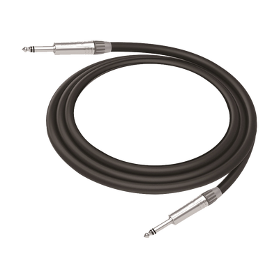 cable de audio | plug 1/4 in a plug 1/4 in stereo | carcasa cromada | conectores seetronic | longitud 3m cable de audio | plug 1/4 in a plug 1/4 in stereo | carcasa cromada | conectores seetronic | longitud 3m