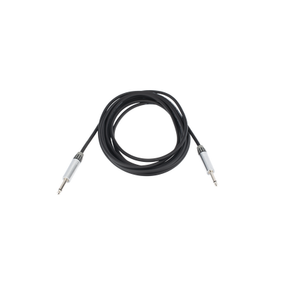 cable de audio | plug 1/4 in a plug 1/4 in stereo | carcasa cromada | conectores seetronic | longitud 5m cable de audio | plug 1/4 in a plug 1/4 in stereo | carcasa cromada | conectores seetronic | longitud 5m