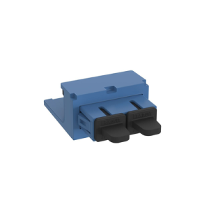 módulo acoplador sc duplex, para fibra Óptica monomodo os1/os2, tipo mini com, color azul