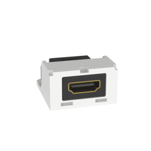 módulo acoplador hdmi 2.0, hembra a hembra tipo a, categoría 2, mini com, color blanco Ártico