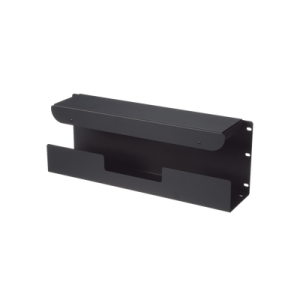 accesorio pasacables para rack estándar de 19 in, 4 ur, capacidad de 260 cables cat6, 4.5 in de profundidad, color negro