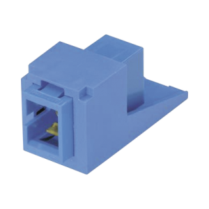 módulo acoplador sc simplex, para fibra Óptica monomodo os1/os2, tipo mini com, color azul