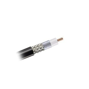 cable coaxial de malla de cobre estañada, rg58, 50 ohms, retardante de fuego