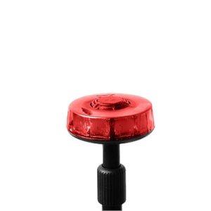 luz telescópica trasera roja con mástil de 3 secciones, 15 leds en tecnología solaris