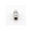 conector n macho de compresion, en linea para lmr 400, cnt 400, rg 8/u, rf 400, plata/oro/teflón.