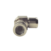 conector n macho de compresion, angulo recto para lmr 400, cnt 400, bronce blanco /oro /tefl贸n.