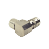 conector n macho de compresion, angulo recto para lmr 400, cnt 400, bronce blanco /oro /tefl贸n.