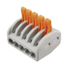 conector compacto para 1 cable de entrada 4 cables de salida / cables compatibles 12awg 28awg