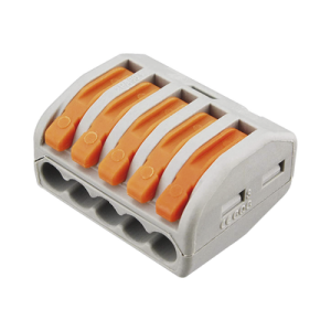 conector compacto para 1 cable de entrada 4 cables de salida / cables compatibles 12awg 28awg