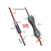 bolsa con 25 conectores / enchufables / para 2 cables / compatibles en calibre 22 al 18 awg