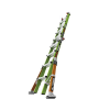 escalera multi posiciones de 6.7 m (22') para suelos inclinados o con desniveles.