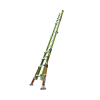 escalera multi posiciones de 6.7 m (22') para suelos inclinados o con desniveles.