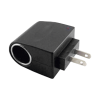 convertidor de corriente de 110 / 240 vca a 12 vcc / 500 mah con enchufe para encendedor de cigarrillos.