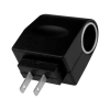 convertidor de corriente de 110 / 240 vca a 12 vcc / 500 mah con enchufe para encendedor de cigarrillos.