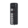ups de 1500 va/900 w, topología línea interactiva, entrada 120 vca nema 5 15p, onda senoidal pura, tipo torre, con 10 tomas nema 5 15r
