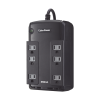 ups de 350 va/255 w, topología standby, entrada 120 vca nema 5 15p, tipo gabinete compacto, con 6 tomas nema 5 15r