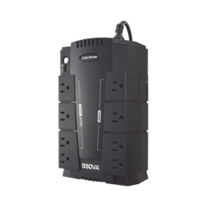 ups de 550 va/330 w, topología standby, entrada 120 vca nema 5 15p, tipo gabinete compacto, con 8 tomas nema 5 15r